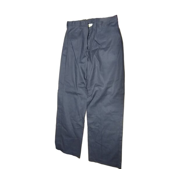 Real School School Uniform 18 1/2 Navy Girls Plus Flat Front Low Rise Pant‎ - Picture 4 of 5